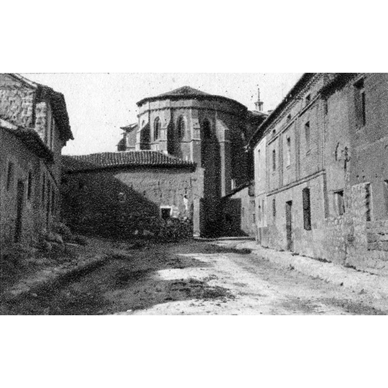 Source caption: " Iglesia. Torre - Santoyo (Palencia) - España Turística y Monumental / Cuarto álbum / Las Bellezas de Castilla / Región Leonesa"