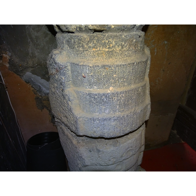 one of the two stoups in this church
