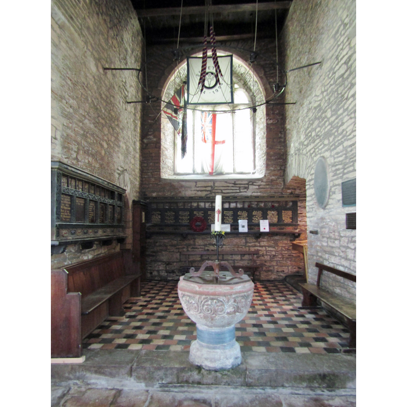 looking west into the tower space