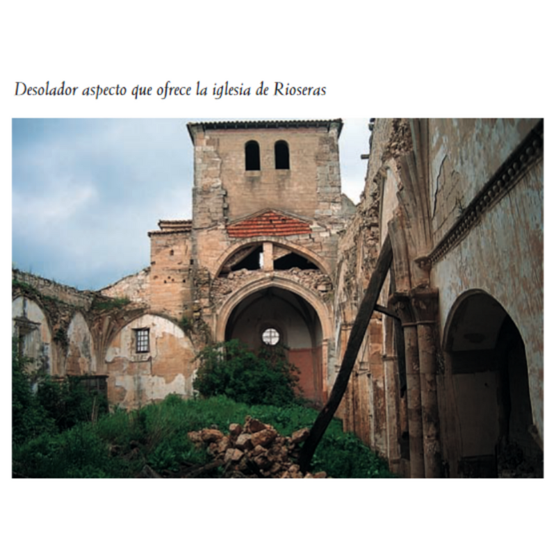 the interior of old San Saturnino in ruins