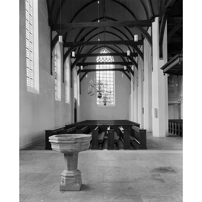 in the south aisle, looking west