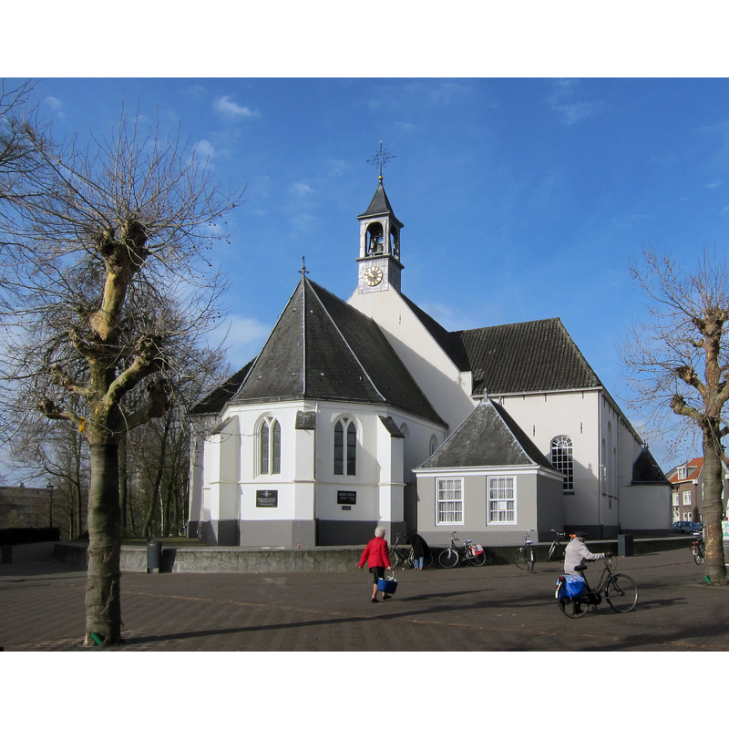 Source caption: "The old protestant church of Veenendaal at 15 March 2014 in springsunshine"