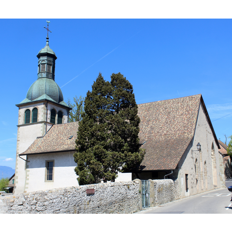 Source caption: " Église Saint-Georges de Hermance."