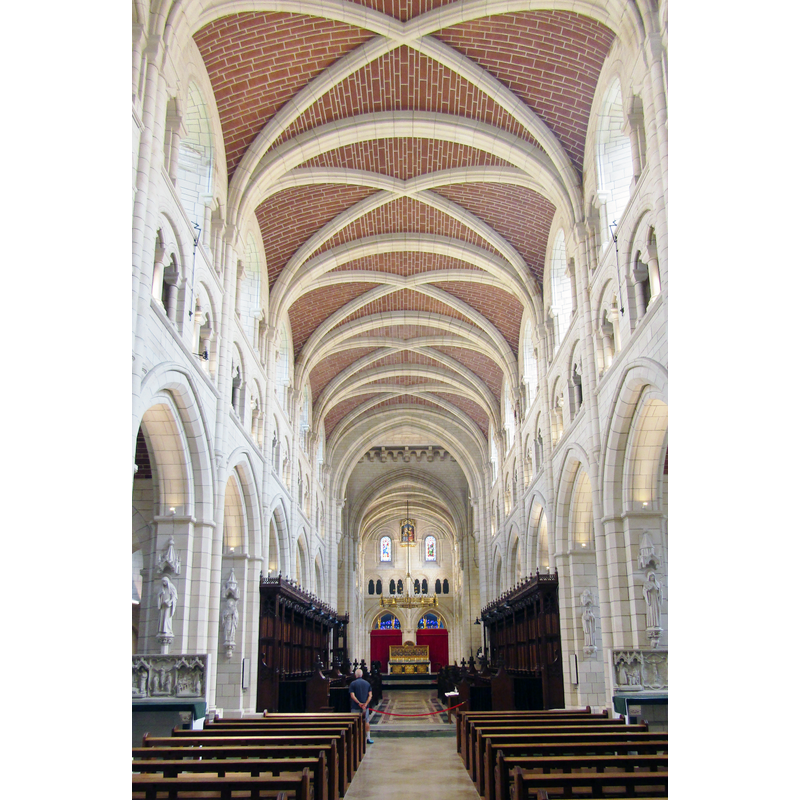 the abbey was re-founded in 1882 and the new church consecrated in 1932, on the site of the demolished medieval abbey