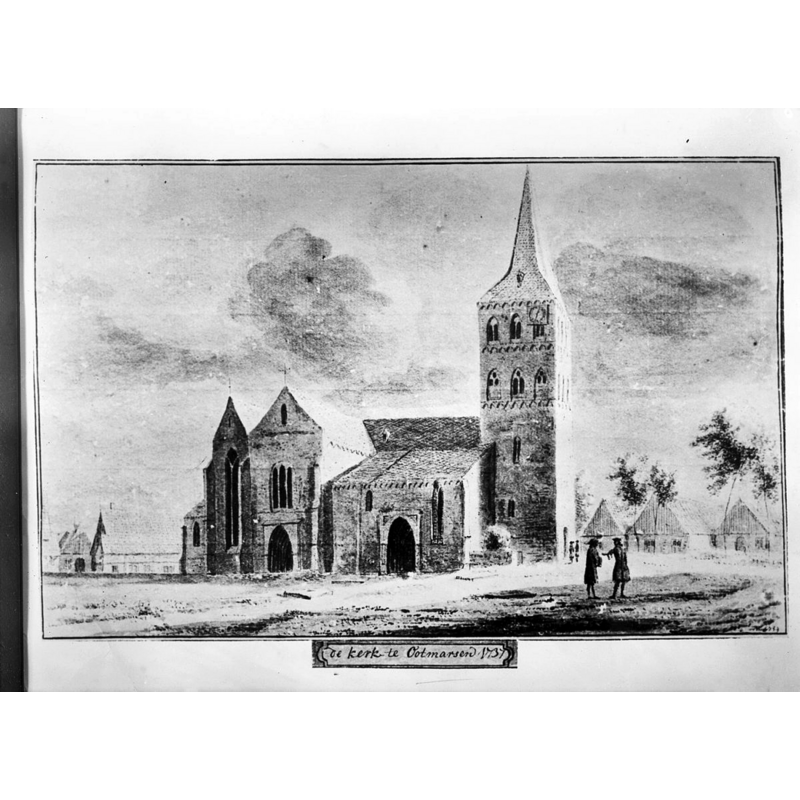 Source caption: "Rooms-Katholieke Kerk: aanzicht naar prent 1737"
