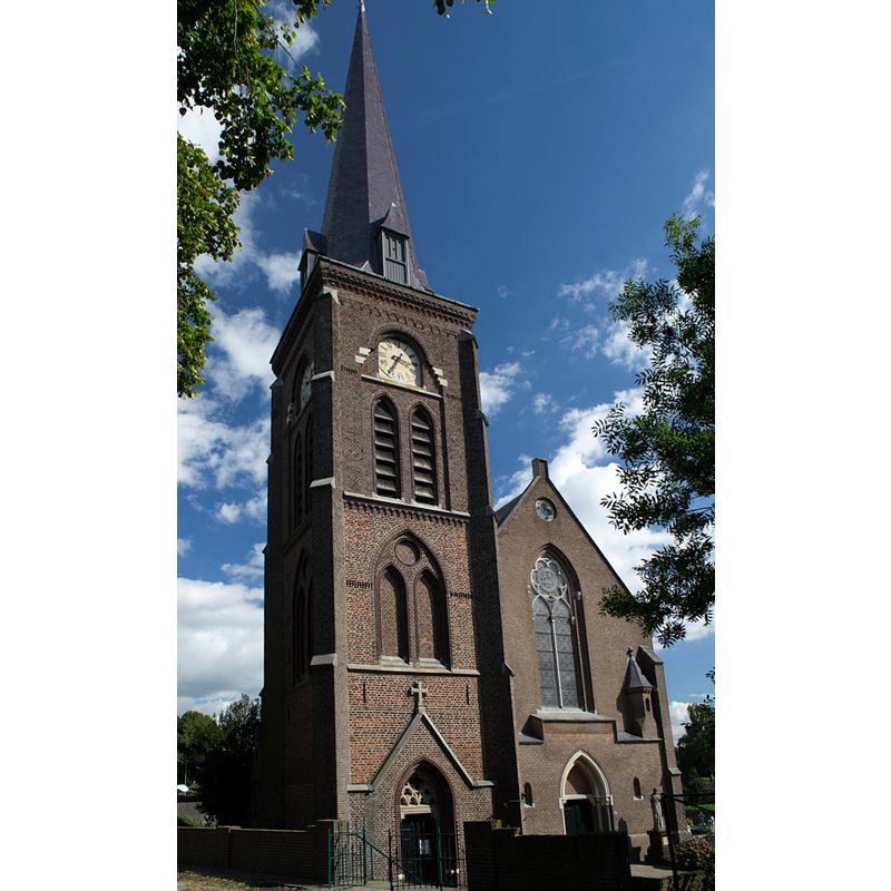 Source caption: "kerk in Demen (NB) aan de Maas "