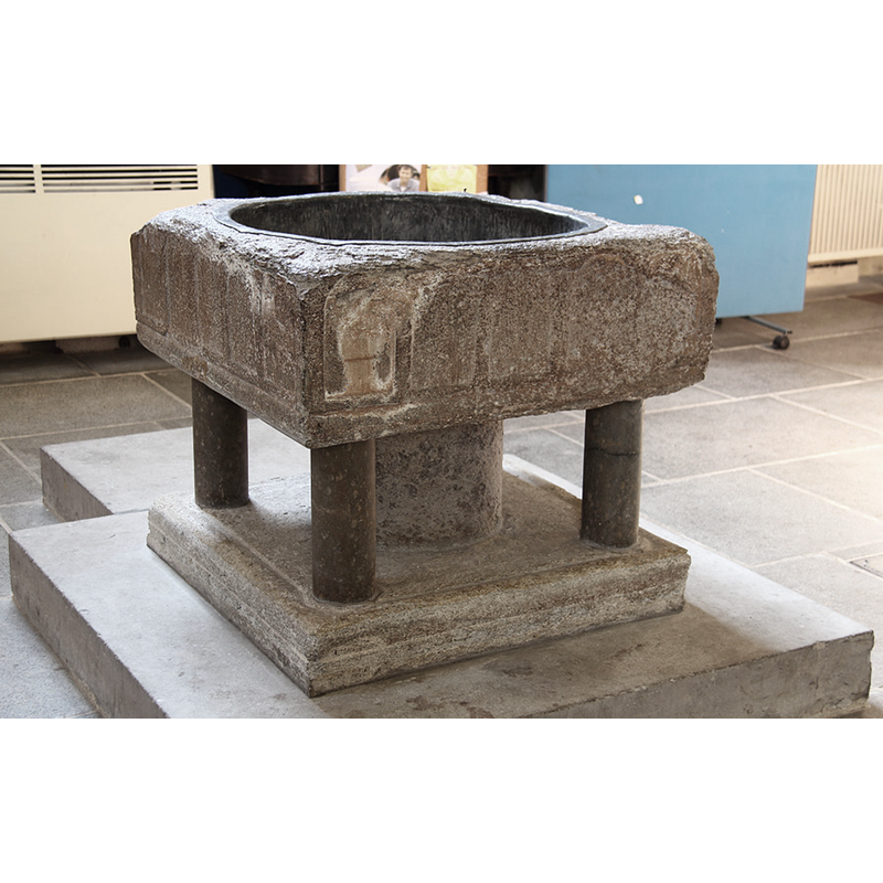 Source caption: "St Mary, Westwell - Font"