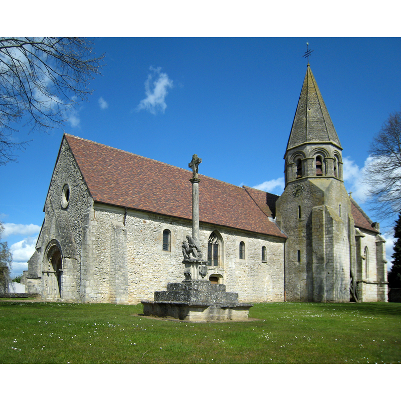 Source caption: "Eglise de Lierville, Oise, France"