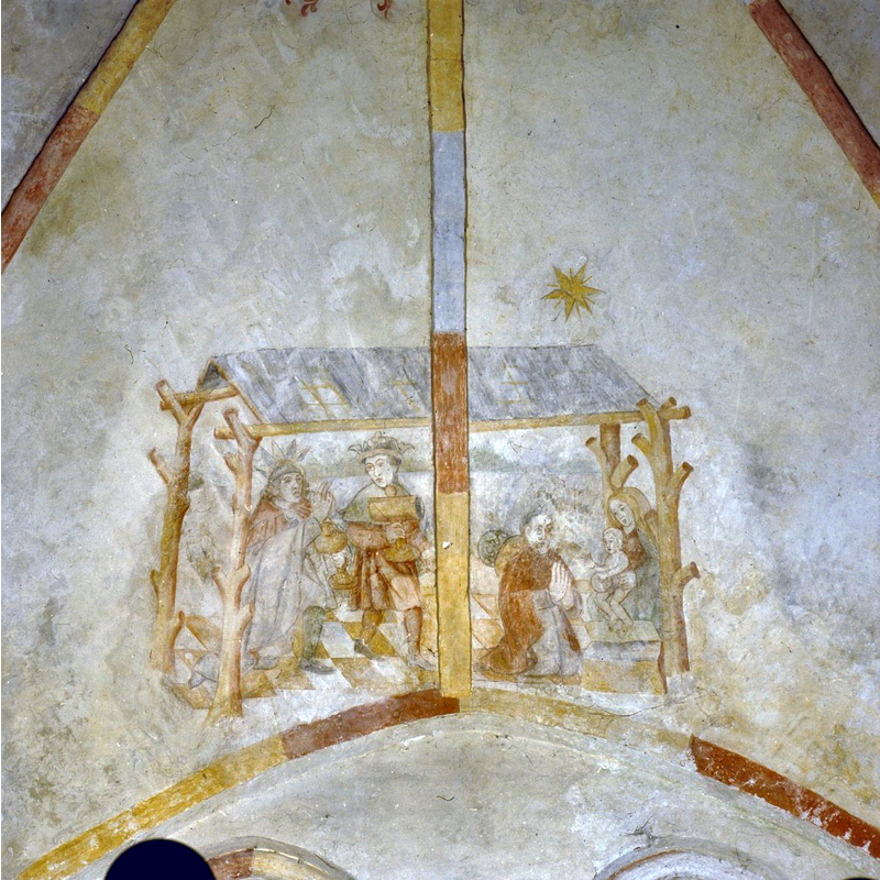 one of the 16thC paintings inside the church