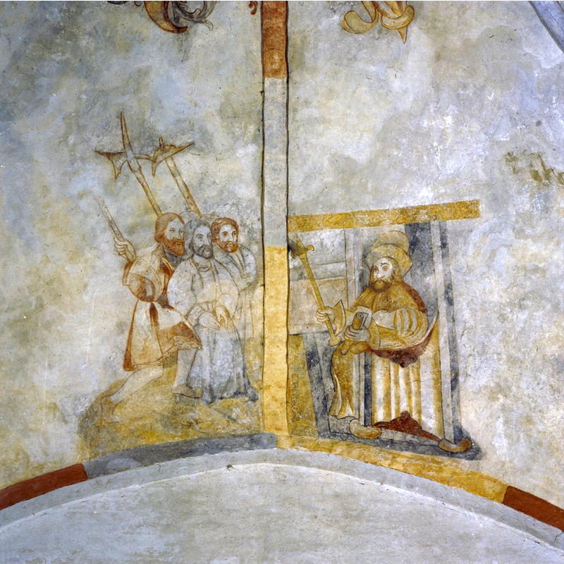 one of the 16thC paintings inside the church