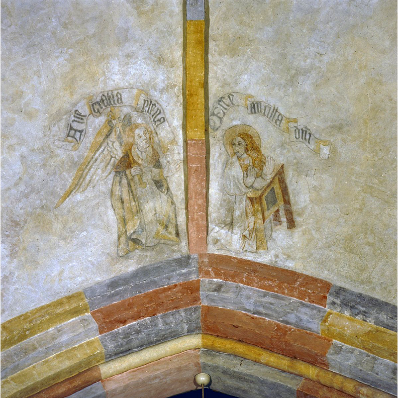 one of the 16thC paintings inside the church