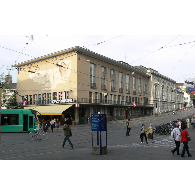 the present building of the Stadtcasino Basel; built on the site of the cloister of the Barfüsserkirche, a 13thC Franciscan monastery