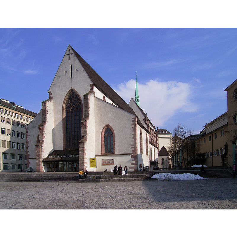 the present Historisches Museum Basel, built on the site of the Barfüsserkirche, a 13thC Franciscan monastery
