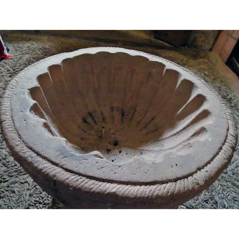 all around; the centre drain is visible here