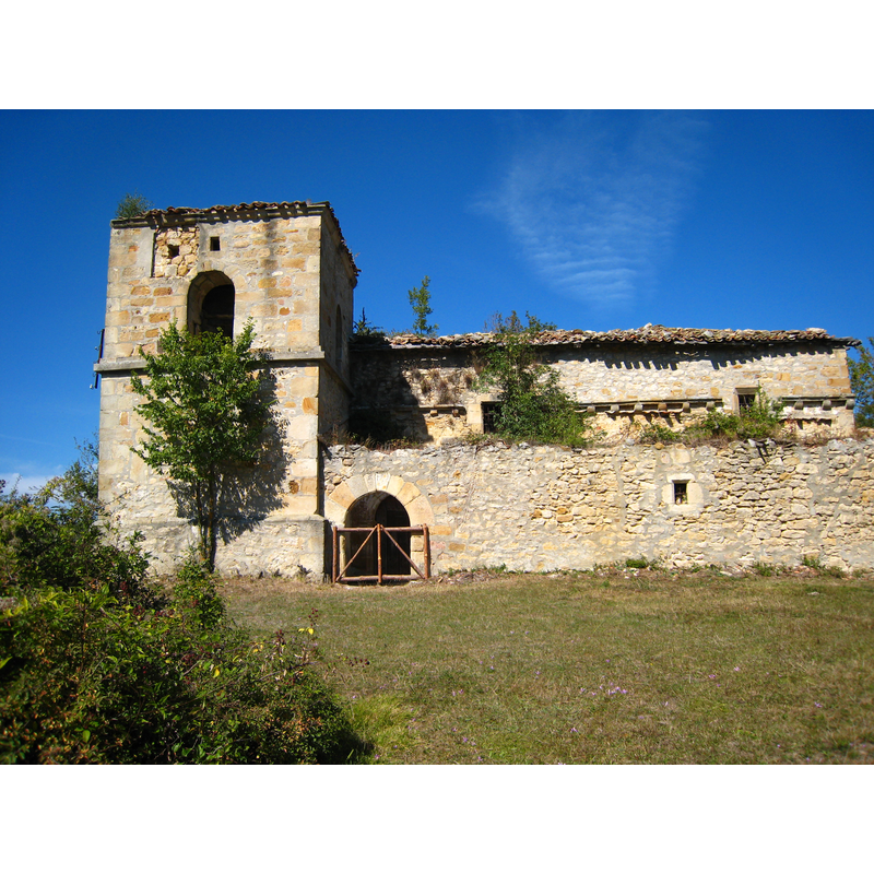 Source caption: "Villafría de San Zadornil, Burgos." [NB: now in ruins; its font moved to Santa Casilda's church in Miranda de Ebro]