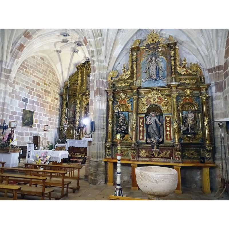 [NB: the font was reported earlier [ca. 1996] in the baptistery, at the west end of the nave]