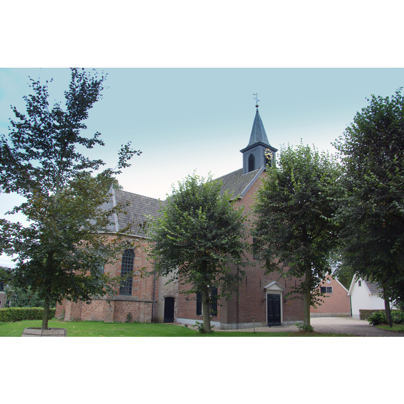 Source caption: "De mooie vrijstaande Hervormde kerk van Cothen een dorp in de Gem. Wijk bij Duurstede" -- the present building dates from 1735, with later modifications. A church has existed here since ca. 1200