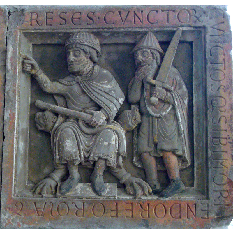 one of the 12thC Mosan reliefs in this church