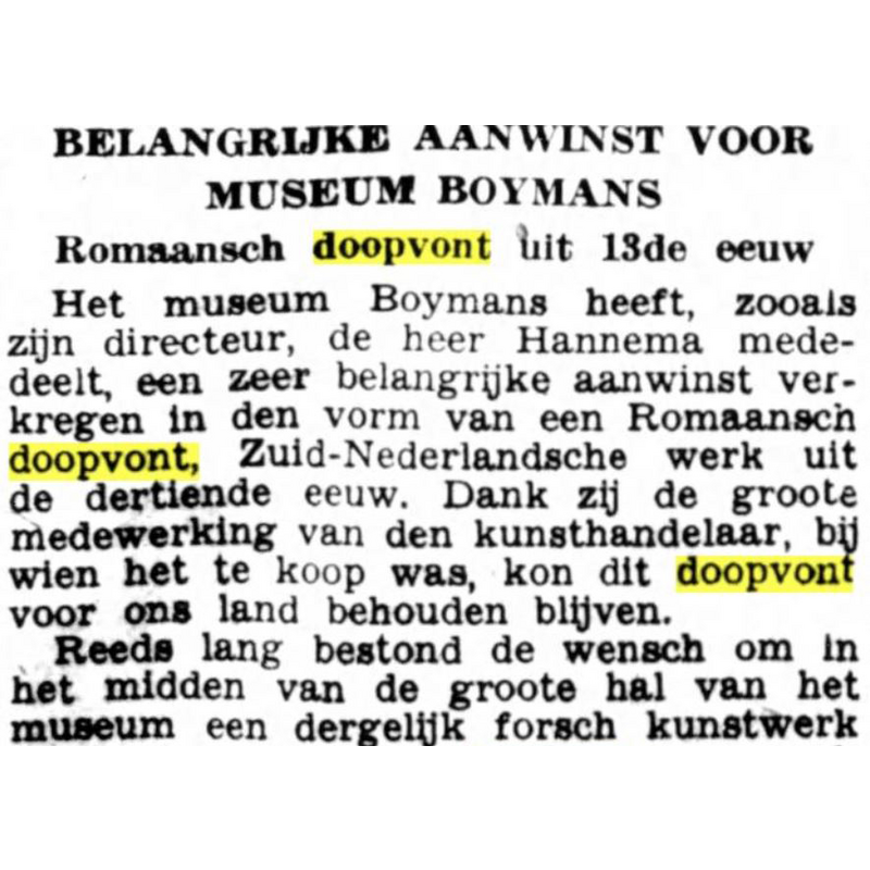 news on the acquisition by the museum