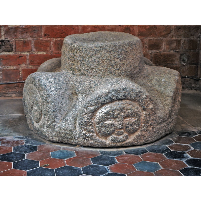 object claimed to be part of a Romanesque font [cf. FontNotes]