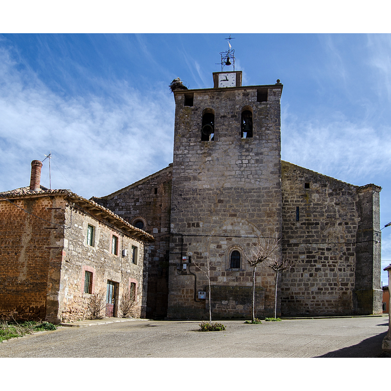 Source caption; " Iglesia de la Asunción. Villahizán de Treviño."