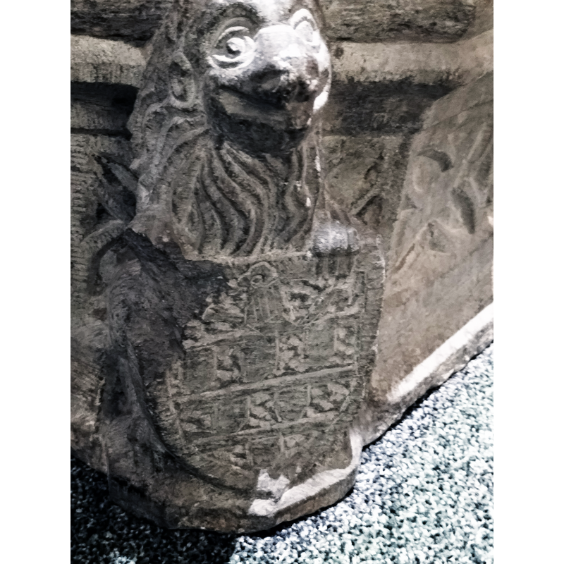 one in each corner of the lower base