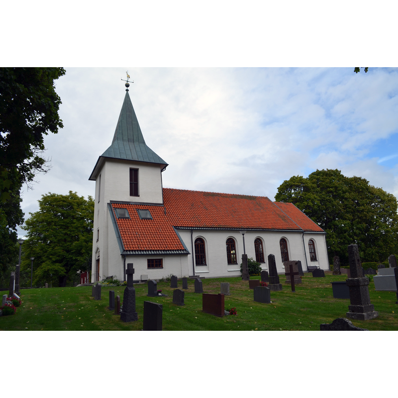Source caption; 'Bosebo kyrka 2018" [NB: the new church in Bosebo]