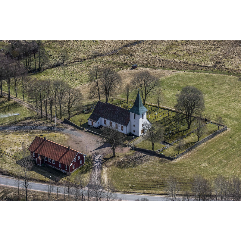 Source caption: "Bosebo kyrka" [NB: the modern church in Bosebo]