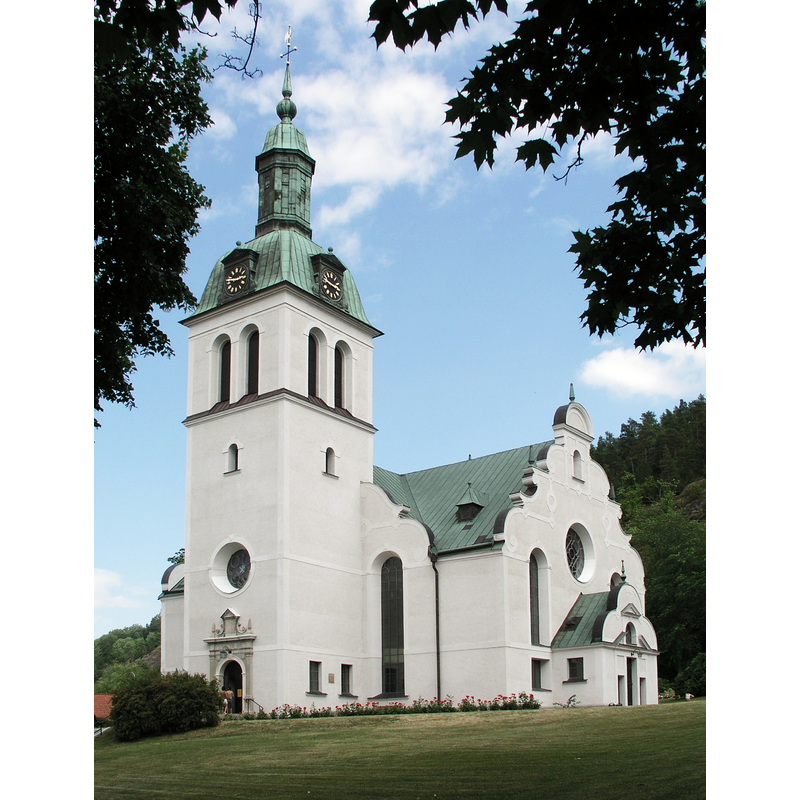 Source caption: "Gränna kyrka, Diocese of Växjö, Jönköping, Sweden."