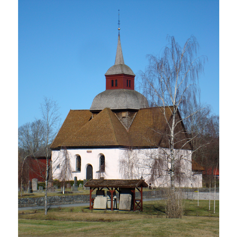 Source caption: "Hakarps kyrka i Hakarp"