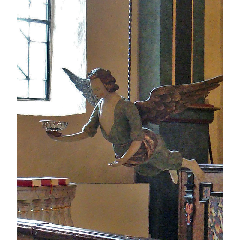 Source caption: " Kyrkängeln i Hakarps kyrka."