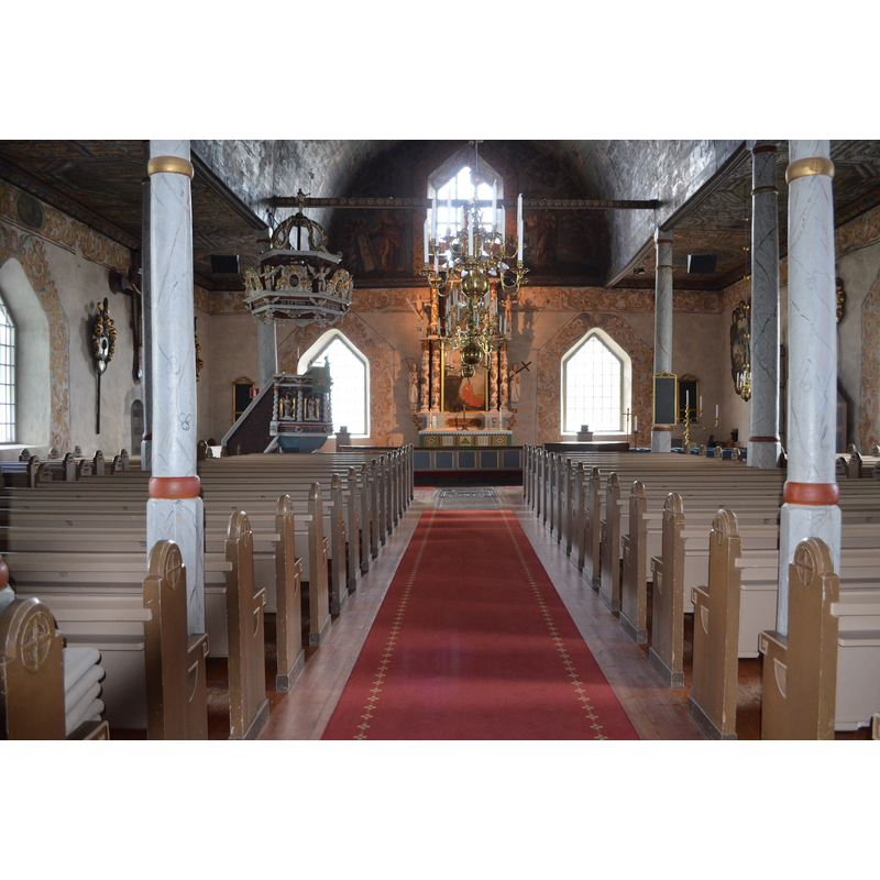Source caption: "Norra Sandsjö kyrkas ky[r]kosal"