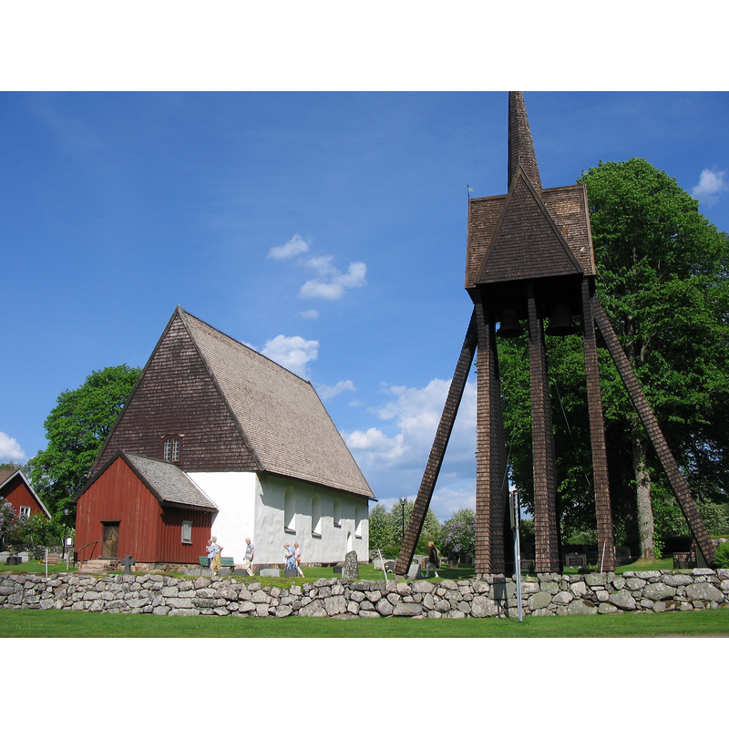 Source caption: "Sjösås gamla kyrka"