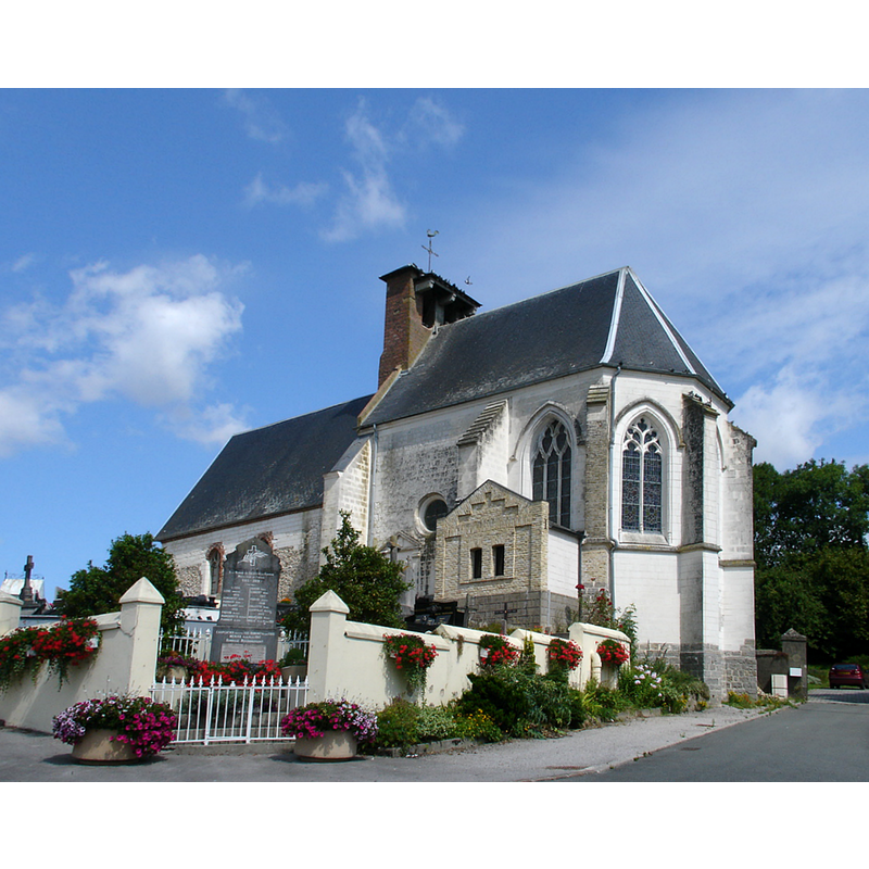 Source caption: "Église d'Attin"