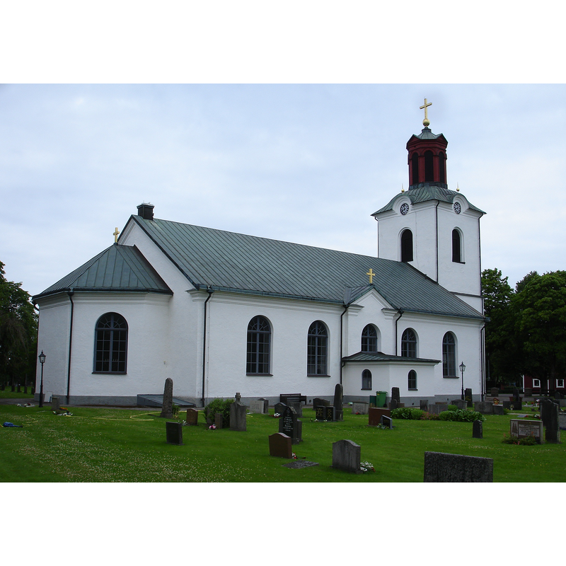 Source caption: "Traryds kyrka, sydvästra Kronobergs län i Markaryds kommun"