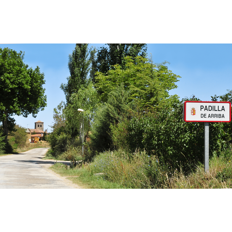 Source caption: "The village and it's surroundings. Padilla de Arriba, Burgos, Castile and Leon, Spain"