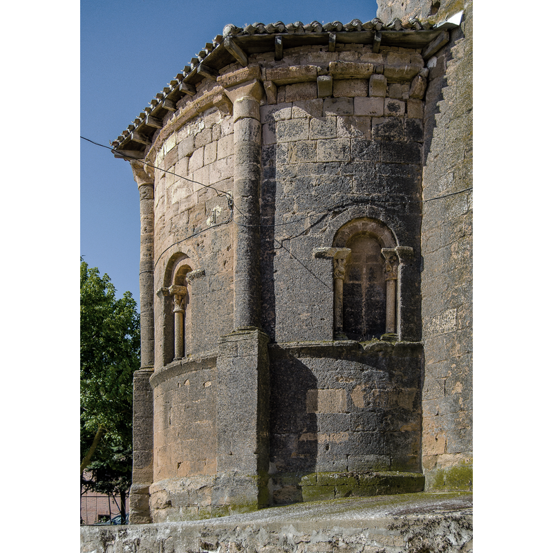 Source caption: "Ábside de la iglesia de San Andrés de Padilla de Arriba."