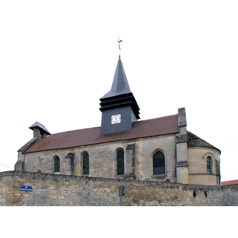 Soyrce caption: " La chapelle Sainte-Marguerite" -- badly damaged in WWI; re-built thereafter