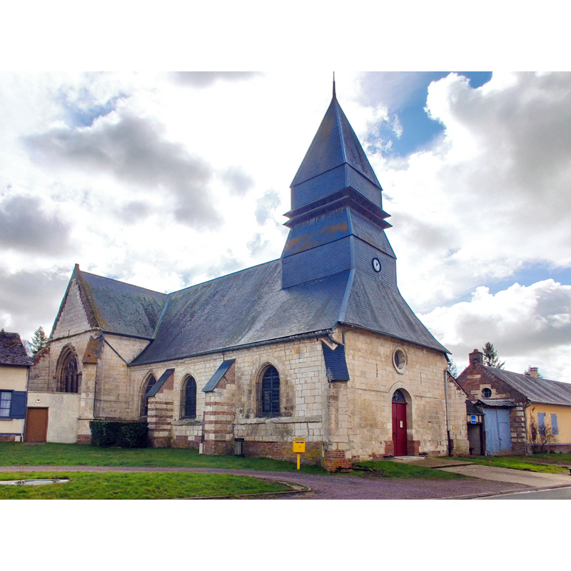 Source caption: "Église Saint-Etienne de Thoix"