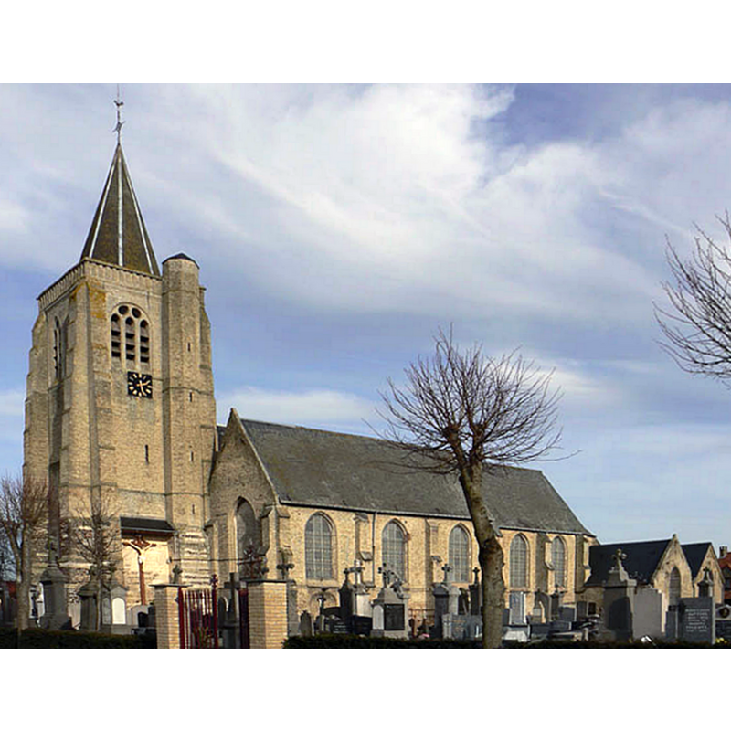 Source caption: "Church of Bambeke North of France"