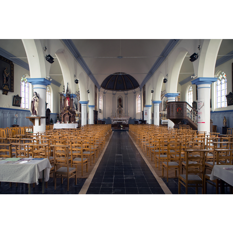 Source caption: 'Église Saint Wulmar d'Eecke"