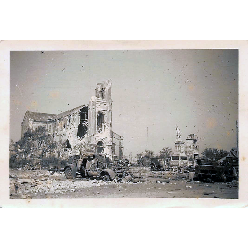 the 1872 building was destroyed in WWII; replaced by new church consecrated in 1958