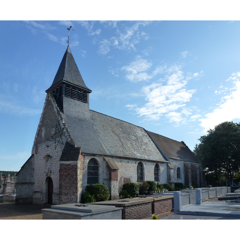Source caption: "Heuringhem (Pas-de-Calais, Fr) église Saint-Riquier"