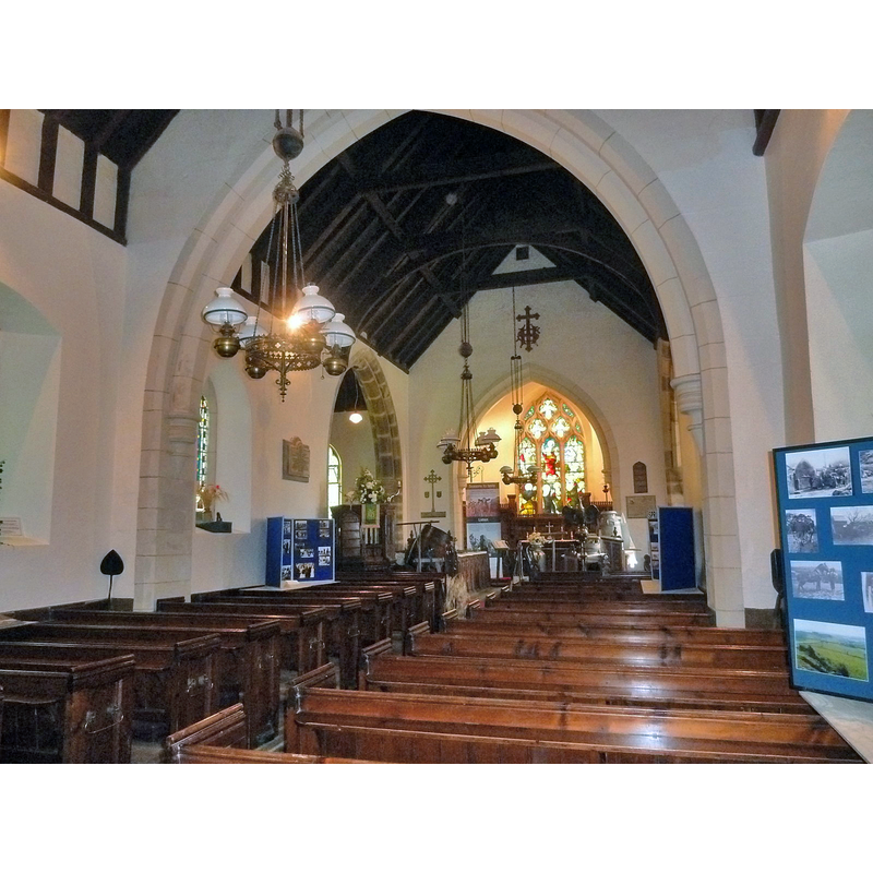 Source caption: "St Margaret's church, Wormhill - interior"