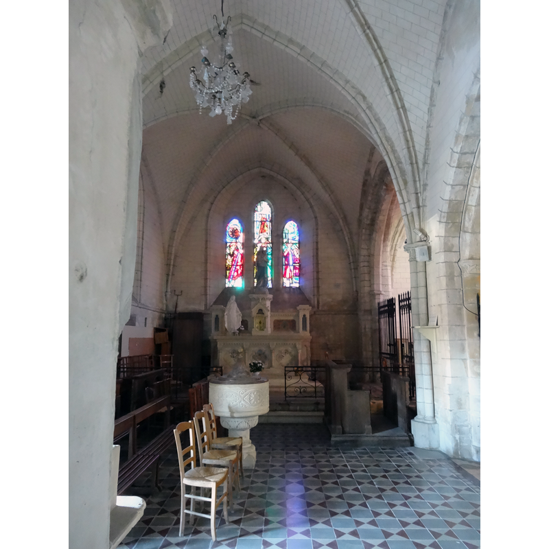 Source caption: "Église Saint-Vigor (Inscrit) Chapelle Notre-Dame-des-Voeux accolée au nord du choeur de l'église de Colleville-Montgomery(Calvados, France)"