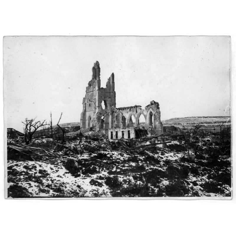 the church in September 1915; it would never be re-built or demolished