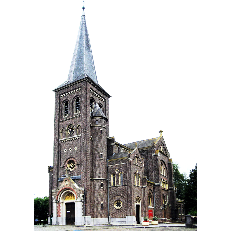 Source caption: "Sint-Lambertuskerk in Zelem"