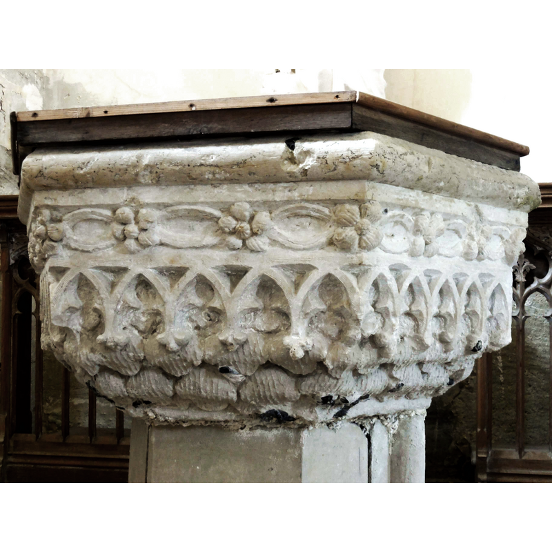 five per side on the hexagonal basin