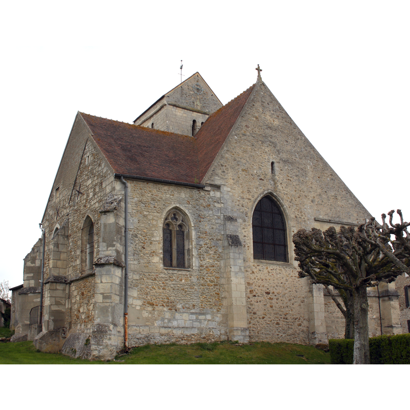 Source caption: "Kirche Saint-Aignan in Arthies"