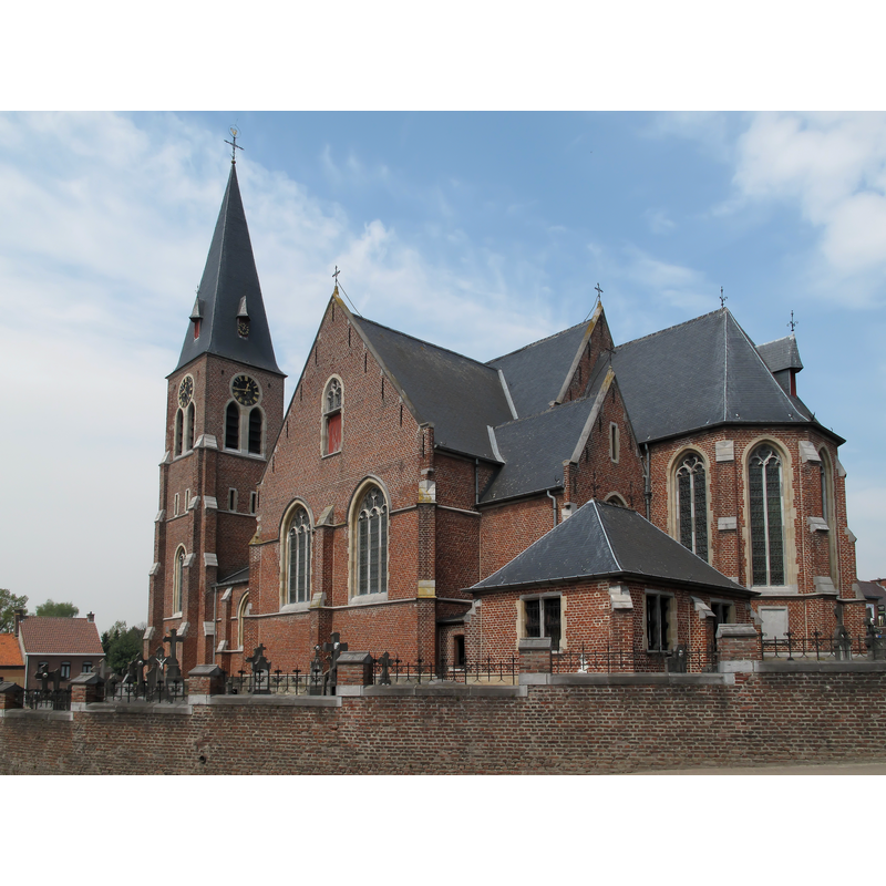 Source caption: "Strijpen, de Sint Andreaskerk"